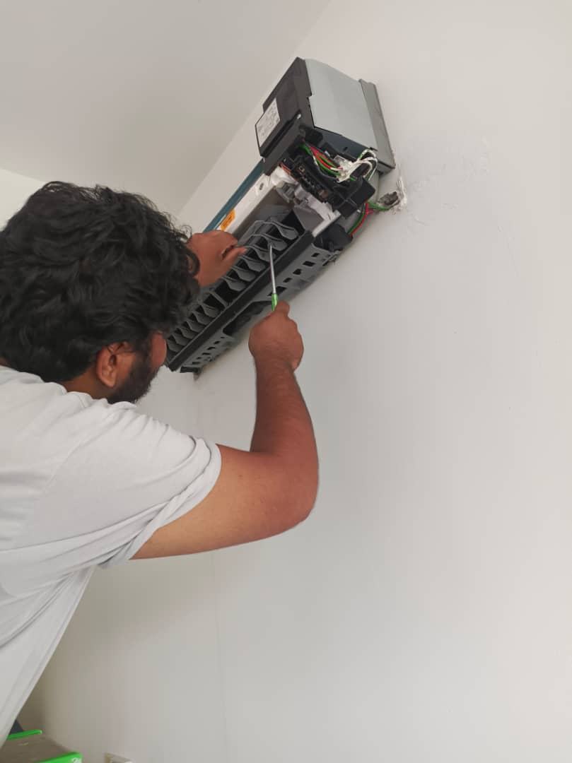 Aircon unit work