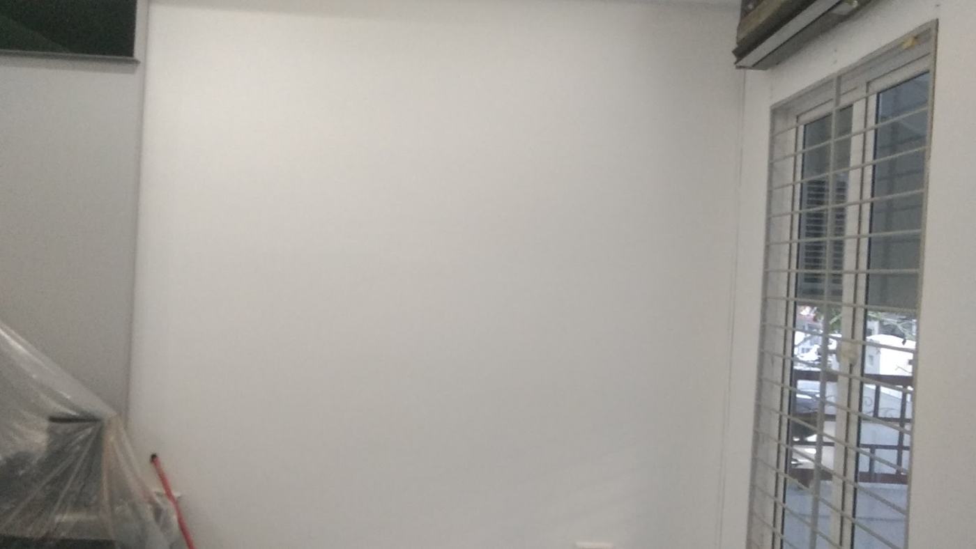 Freshly painted room